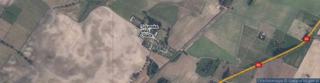 Zdjęcie satelitarne Sztumska Wieś Osada ul.